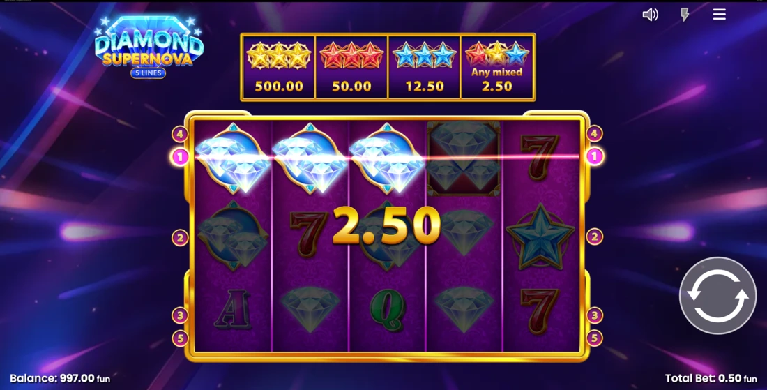 Diamond Supernova 5 Slot